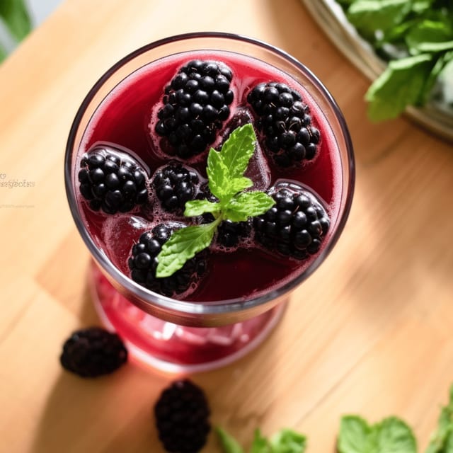 Fresh Blackberry Juice.