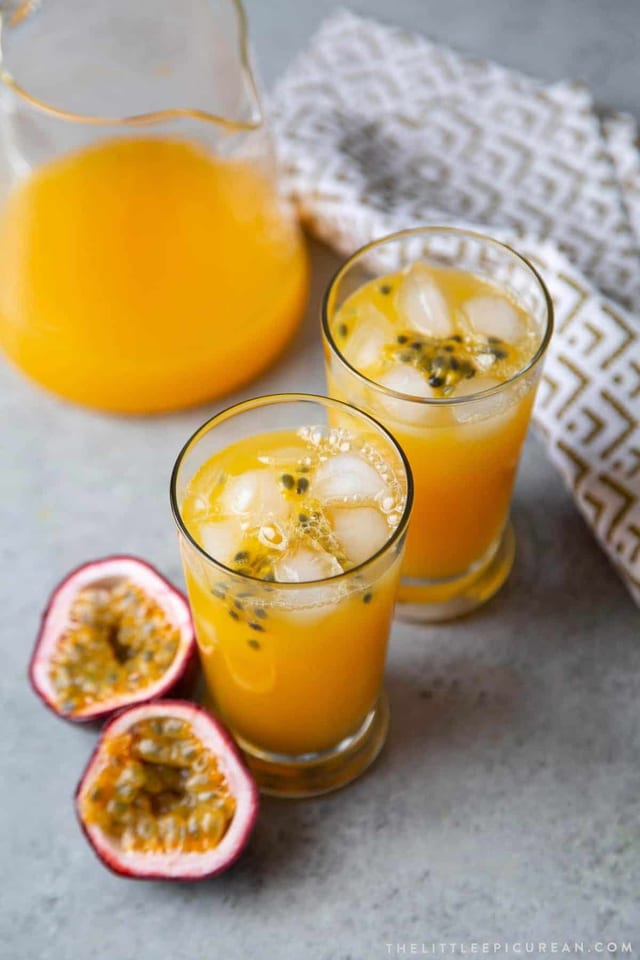 Fresh Passion Fruit Juice.