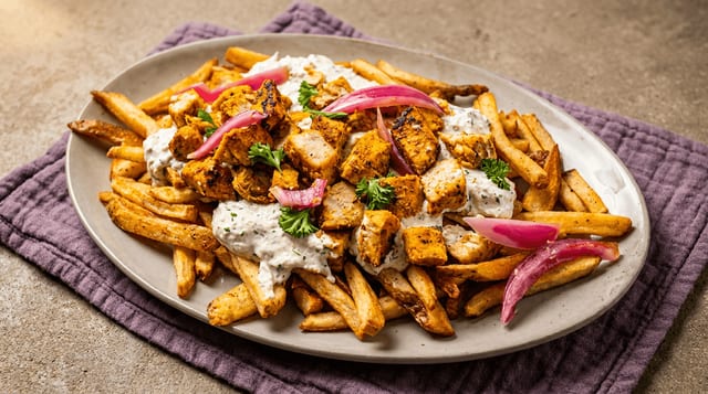 Chicken Over Fries.