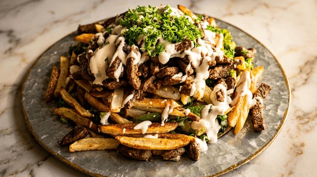 Steak Over Fries.