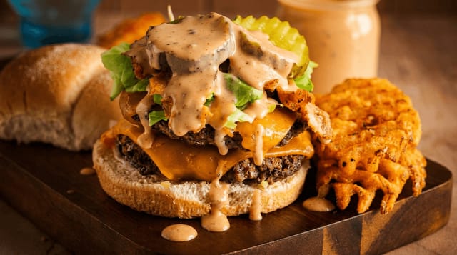 Special Juicy Burger.
