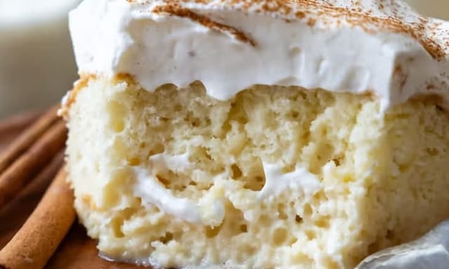 Homemade Tres Leches Cake.